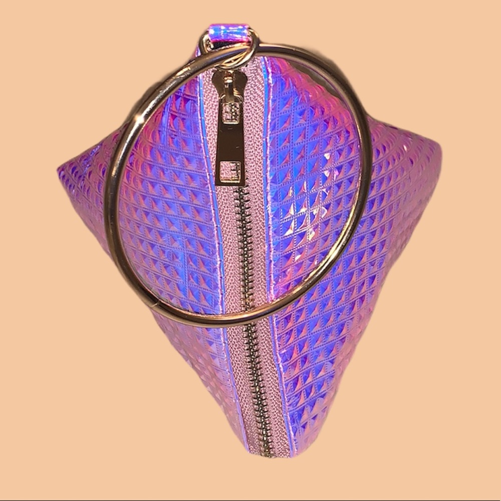 Pink iridescent bag